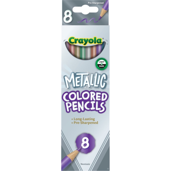 8ct Crayola Metallic Colored Pencils