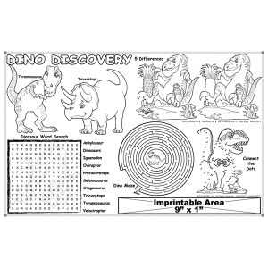 Dino Discovery - Imprintable Colorable Placemat