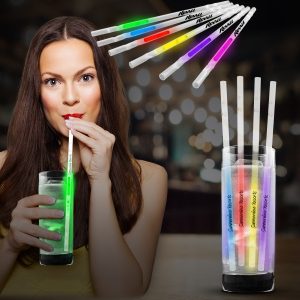 9" Glow Motion Straws in Colors