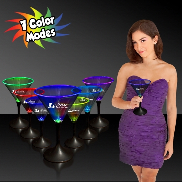 7 oz. LED Lighted Martini Glass