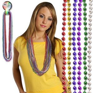 Metallic Beaded Necklace