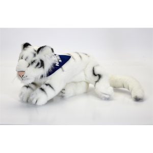 12" Laying White Tiger