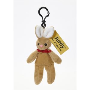 Latte Bunny Rabbit Zipper Pull