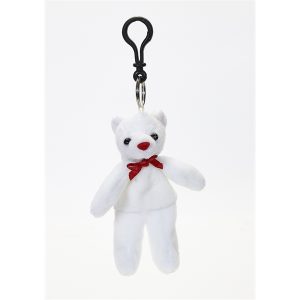 White Bear Zipper Pull Back Pack Clip