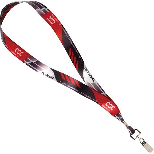 Full Color Satin Ribbon Lanyard