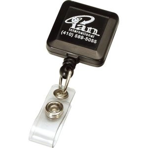Square Retractable Badge Reel