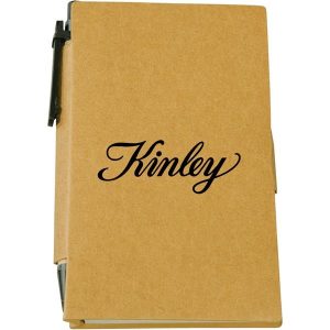 Recycled Sticky Note Book with Pen