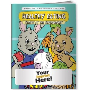 Coloring Book - Healthy Eating - Supermarket