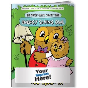 Coloring Book - Energy Saving Owl