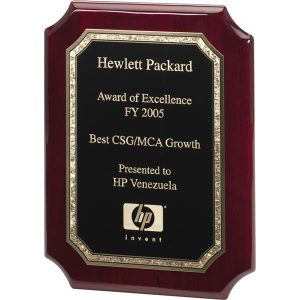 Wood Plaque with Notched Corners