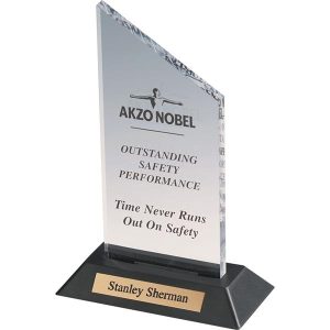 Clear Acrylic Award with Plate