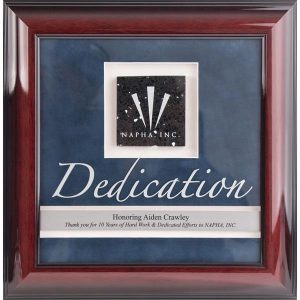 Rosewood Framed Award