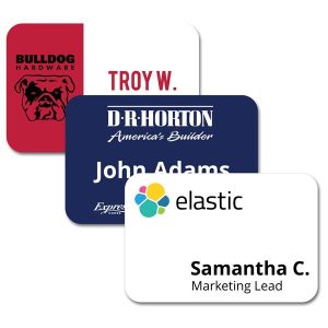 Matte Plastic Name Badge 2" x 3"