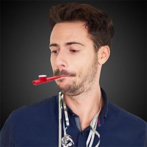 3 1/2" Assorted Single Color Party Kazoos