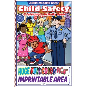 Child Safety - Jumbo Imprintable Coloring Book