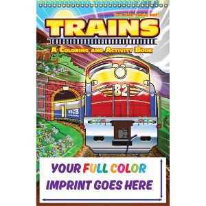 Trains Little Tablet Imprint Coloring Book