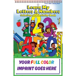Letters and Numbers Little Tablet Imprint Coloring Book