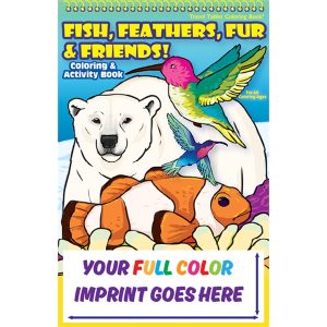 Fish and Feathers Little Tablet Imprint Coloring Book