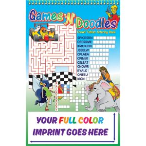 Games N Doodles Little Tablet Imprint Coloring Book