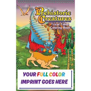 Prehist Creatures Little Tablet Imprint Coloring Book