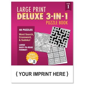 Large Print Standard 3-in-1 Puzzle Book Vol.1