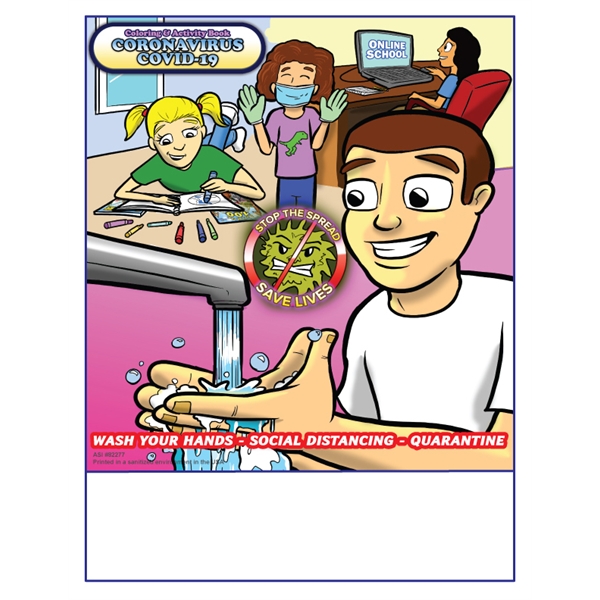Understanding COVID 19 for kids Imprintable Coloring Book