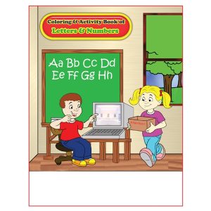Letters and Numbers Imprintable Coloring Book