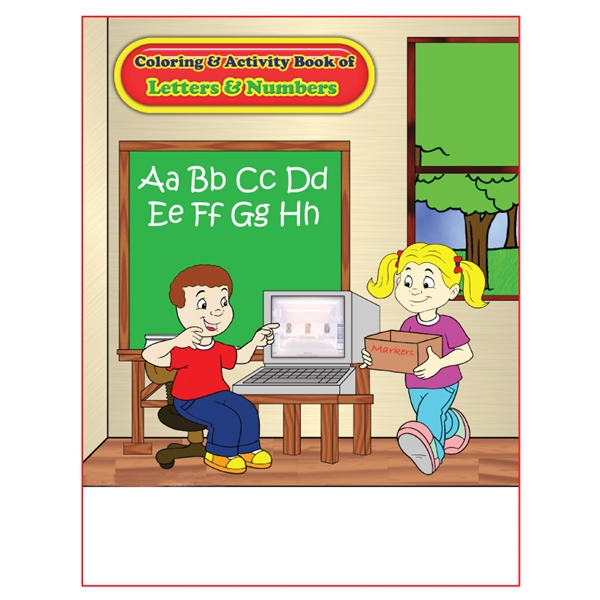 Letters and Numbers Imprintable Coloring Book
