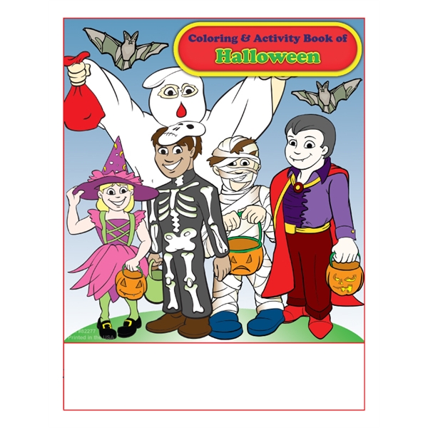 Halloween Imprintable Coloring Book