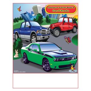 Cars and Trucks Chrysler Imprintable Coloring Book