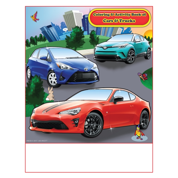 Cars and Trucks Toyota Imprintable Coloring Book