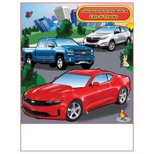 Cars and Trucks Chevrolet Imprintable Coloring Book
