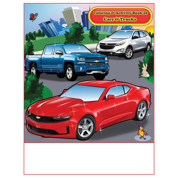 Cars and Trucks Chevrolet Imprintable Coloring Book