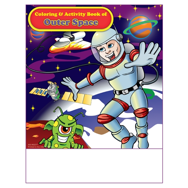 Outer Space Imprintable Coloring Book