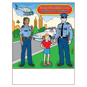 Police Protection Imprintable Coloring Book