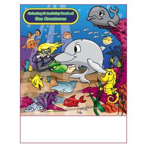 Sea Creatures Imprintable Coloring Book