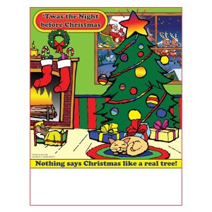 Twas the Night Before Christmas Imprintable Coloring Book