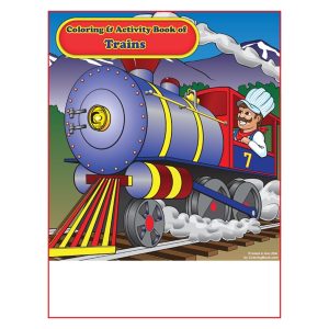Trains Imprintable Coloring Book