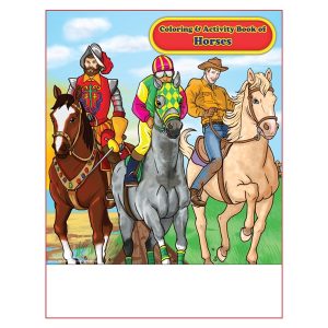 Horses Imprintable Coloring Book