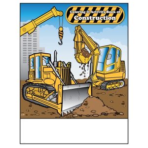 Construction Imprintable Coloring Book