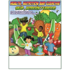 Health Nutrition and Exercise Imprintable Coloring Book