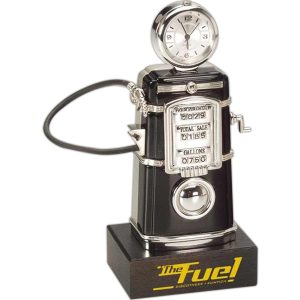 Die Case Fuel Pump Clock