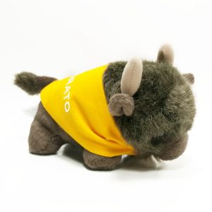 7" Buffalo with Bandana and One Color Imprint