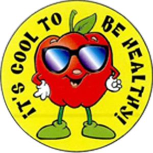 It's Cool To Be Healthy Sticker Rolls