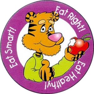 Eat Smart, Right, Healthy Sticker Rolls