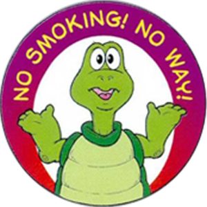 No Smoking No Way Sticker Roll