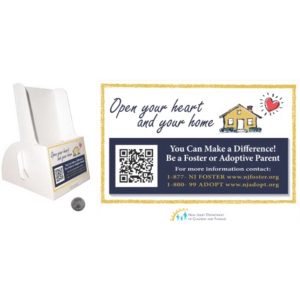 Tri Fold Brochure holder - Cardboard