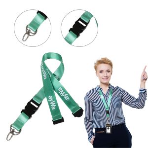 Custom 1" Lanyard w/ Buckle Release and Safety Breakaway