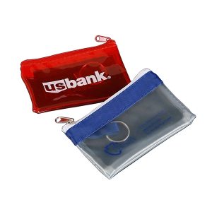 Clear Zippered PVC Pencil Pouch