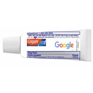 Toothpaste-NAME BRAND COLGATE with full color logo